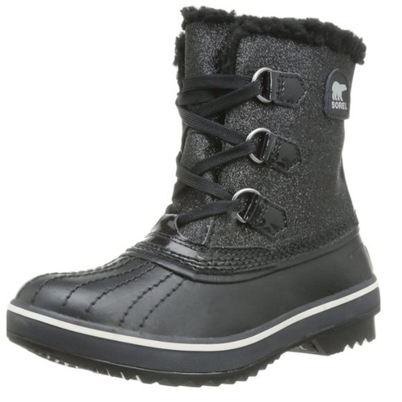 Sorel Tivoli Glitter Waterproof Winter Boots Black
